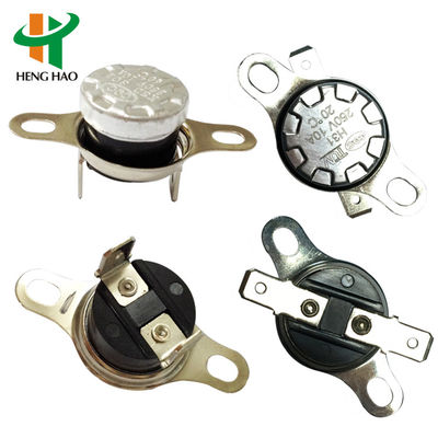 Termostato bimetallico KSD301 con 100000 cicli Normalmente Chiuso o Aperto per ventola di raffreddamento automobilistica