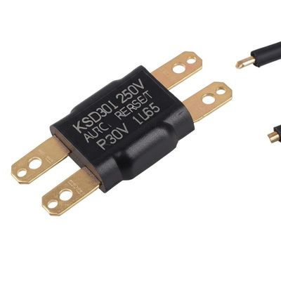 KSD301 Interruttore termostatico bimetallico con contatti normalmente chiusi o aperti in alloggiamento in plastica o in ceramica e tappo in alluminio o testa in rame