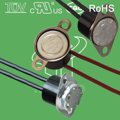 Commutatore tagliato termico 250V 10A 16A del controllo della temperatura bimetallico del termostato della prova KSD301 dell'acqua con l'UL ROHS di CQC TUV