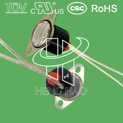 UL bimetallica TUV CQC ROHS del commutatore termico 250V 10A 16A del ripristino manuale della prova dell'acqua del commutatore del regolatore di temperatura KSD301